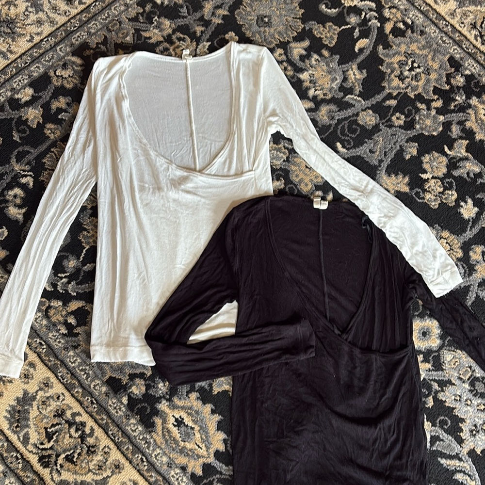 Set of We the free faux wrap tops